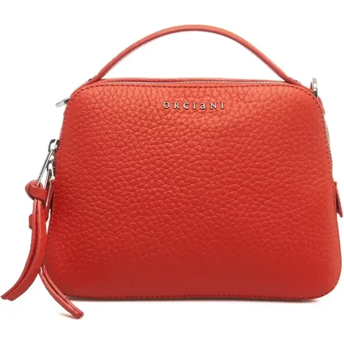 Rote Mohnblumen-Handtasche Ss24 , Damen, Größe: ONE Size - Orciani - Modalova