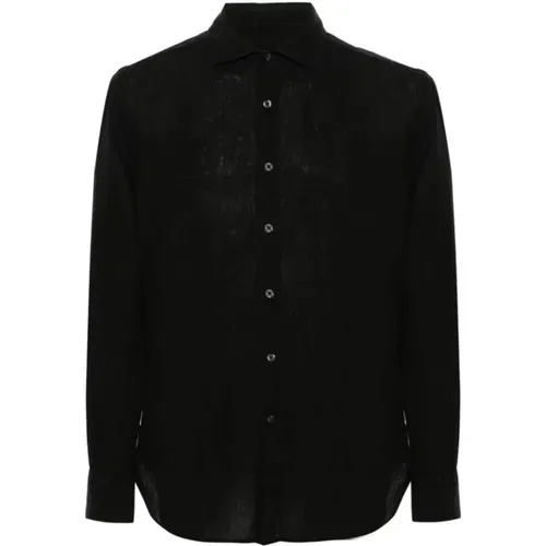 Linen Shirt - Long Sleeve , male, Sizes: L, M, 3XL, 2XL, XL, S - 120% lino - Modalova