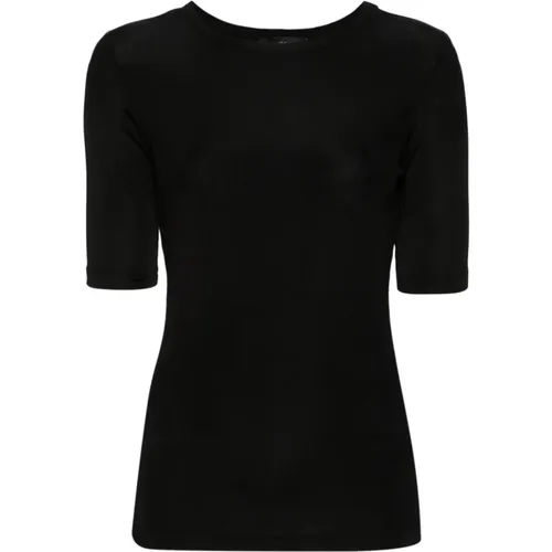 T-Shirts,Schwarze T-Shirts & Polos für Frauen - Fabiana Filippi - Modalova