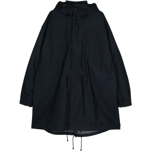 Hooded Coat with Drawstring Waist , male, Sizes: L - Comme des Garçons - Modalova