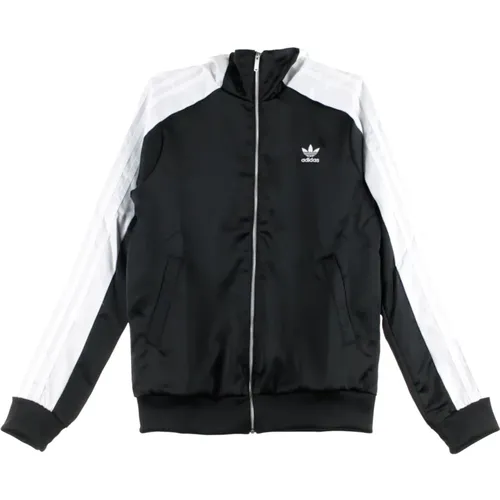 Schwarze Track Top Jacke für Frauen , Damen, Größe: 2XL - Adidas - Modalova