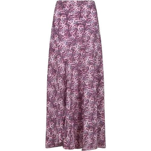 Mauve Sakura Crepe Skirt , female, Sizes: XS, S - Isabel marant - Modalova