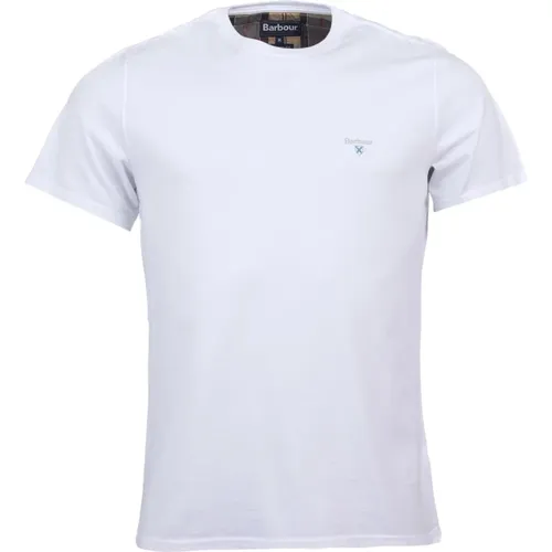 Mts0670Wh11 Sports T-shirt , male, Sizes: 2XL - Barbour - Modalova