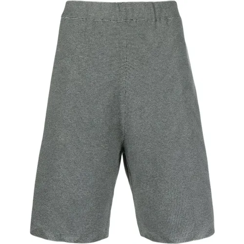 Graue Stretch-Acryl-Shorts , Herren, Größe: S - Isa Boulder - Modalova