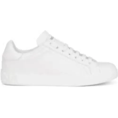 Portofino Leder Sneakers , Herren, Größe: 39 EU - Dolce & Gabbana - Modalova