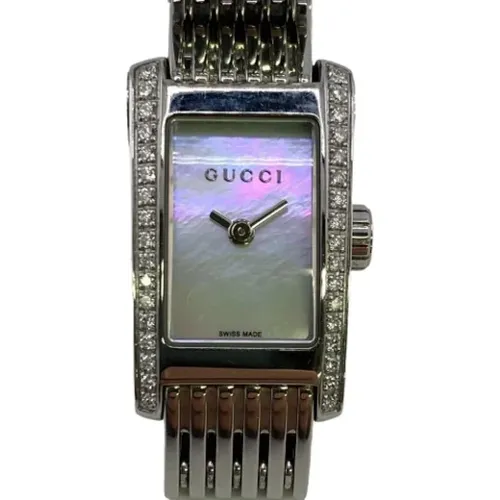 Pre-owned Stainless Steel watches , female, Sizes: ONE SIZE - Gucci Vintage - Modalova