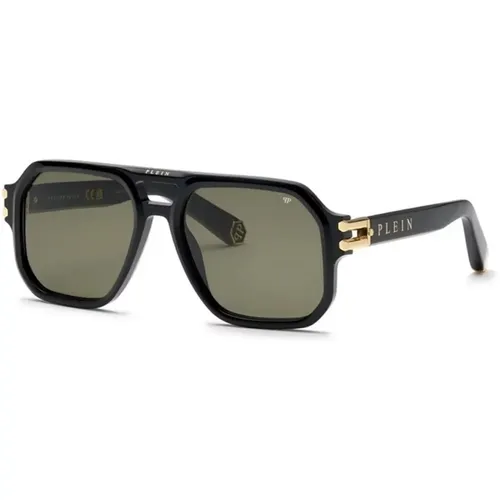 Sunglasses with Green Lenses , unisex, Sizes: 57 MM - Philipp Plein - Modalova