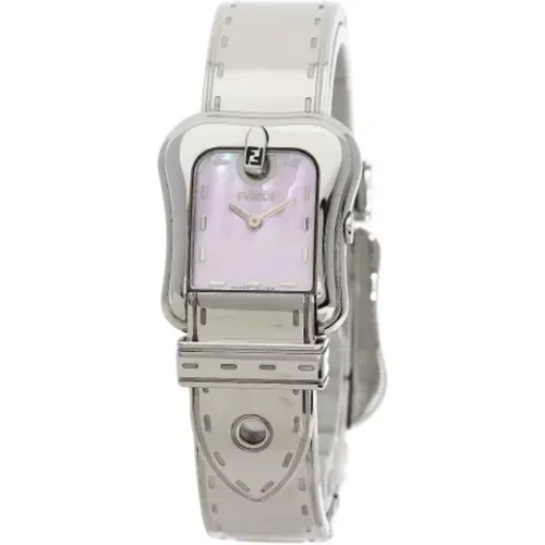 Pre-owned Stainless Steel watches , female, Sizes: ONE SIZE - Fendi Vintage - Modalova