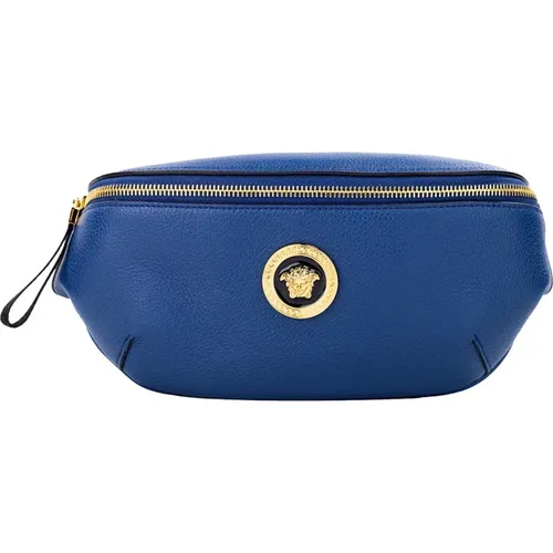 Navy Medusa Anhnger Fanny Waist Pack , male, Sizes: ONE SIZE - Versace - Modalova