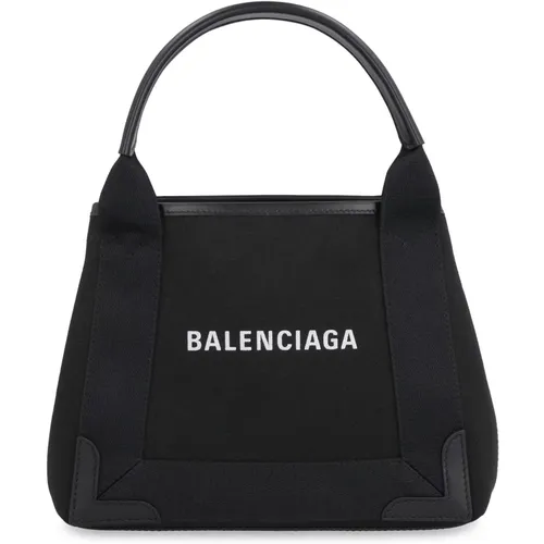 Canvas Tote Tasche mit Lederdetails - Balenciaga - Modalova