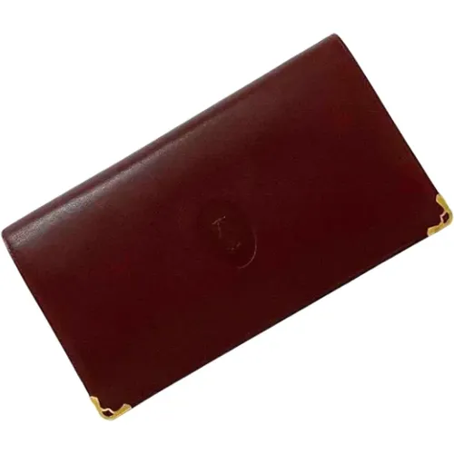 Pre-owned Leather wallets , female, Sizes: ONE SIZE - Cartier Vintage - Modalova