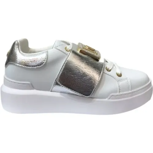 Nuke45 Sneakers - Weiß/Silber , Damen, Größe: 37 EU - Pollini - Modalova