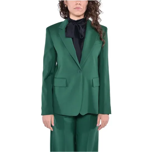 Wollstretch-Blazer mit Revers , Damen, Größe: S - Max Mara Weekend - Modalova