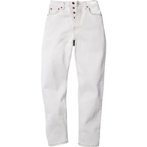 Lehmweiße Breezy Britt Jeans , Damen, Größe: W31 L28 - Nudie Jeans - Modalova