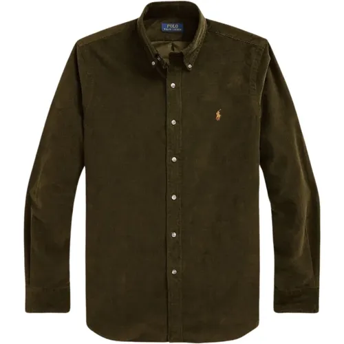 Custom Fit Corduroy Shirt , male, Sizes: S, XL, M, L, 2XL - Polo Ralph Lauren - Modalova