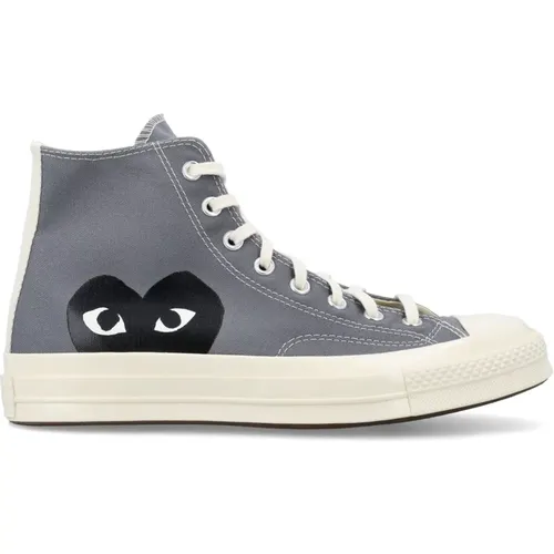 Grey Canvas Chuck 70 CGD Hi Sneakers , female, Sizes: 12 UK - Comme des Garçons Play - Modalova