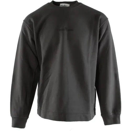 Oversized Grey Cotton Sweater , male, Sizes: S, M, L - Stone Island - Modalova