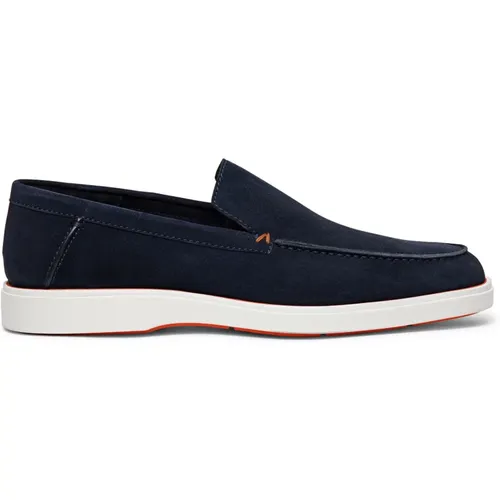 Suede Loafer , Herren, Größe: 39 1/2 EU - Santoni - Modalova