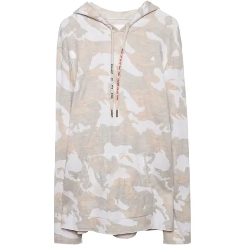 Camo Hooded Sweater , female, Sizes: XS/S - Zadig & Voltaire - Modalova