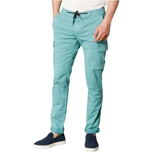 Extra Slim Cargo Hose aus Tencel/Baumwolle , Herren, Größe: L - Mason's - Modalova