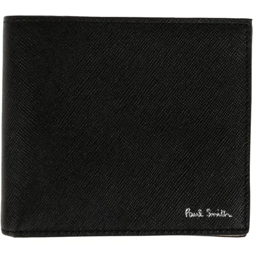 Stylish Mini Print Leather Wallet , male, Sizes: ONE SIZE - Paul Smith - Modalova