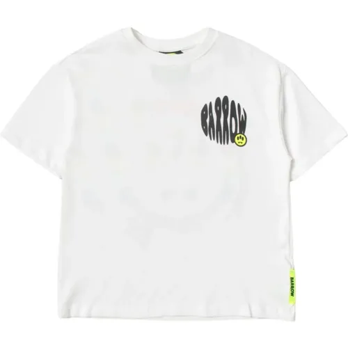 Weiße Kinder-T-Shirt mit Smiley-Druck - Barrow - Modalova