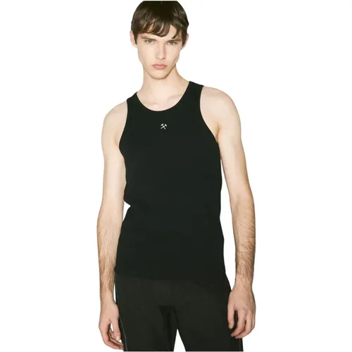 Scoop Neck Logo Tank Top , Herren, Größe: S - GmbH - Modalova