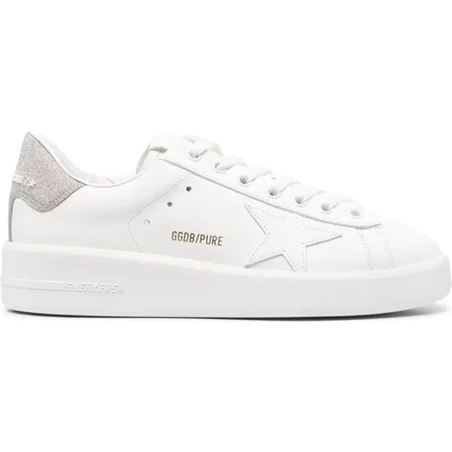 Leather Sneakers Star Patch , female, Sizes: 4 UK, 7 UK, 5 UK, 2 UK, 3 UK, 6 UK, 8 UK - Golden Goose - Modalova