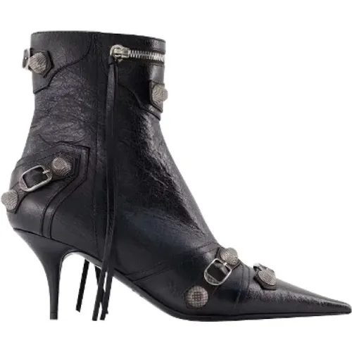 Pre-owned Leather boots , female, Sizes: 4 UK - Balenciaga Vintage - Modalova