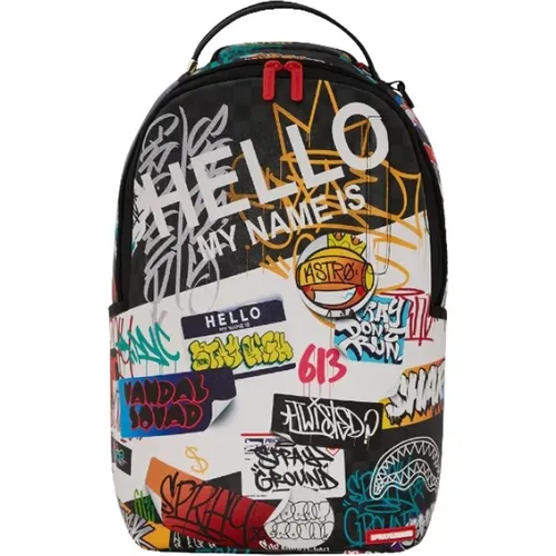 Hello World Rucksack,Stylischer Rucksack für den Alltag - SPRAYGROUND - Modalova