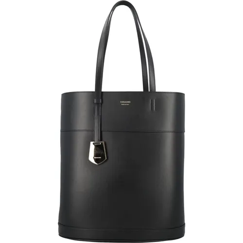 Chic Leather Tote Bag , female, Sizes: ONE SIZE - Salvatore Ferragamo - Modalova