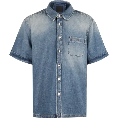 Denim shirt , male, Sizes: M, XL, L - Givenchy - Modalova