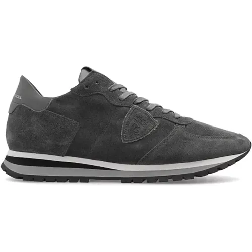 Anthracite Trpx Low Top Sneakers , male, Sizes: 11 UK - Philippe Model - Modalova