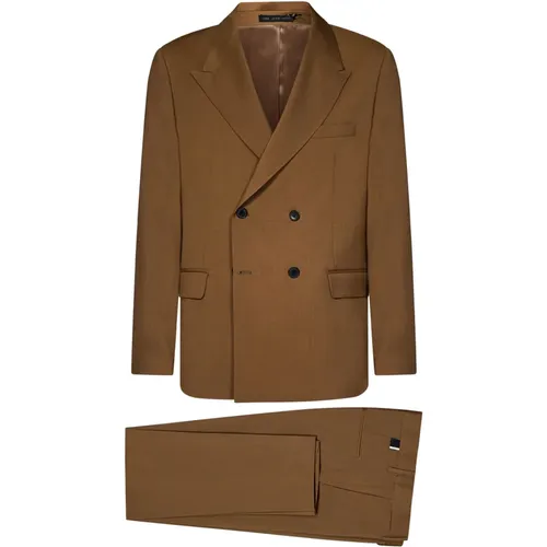 Safari Wool Suit , male, Sizes: S, 3XL, M, L, XL - Low Brand - Modalova