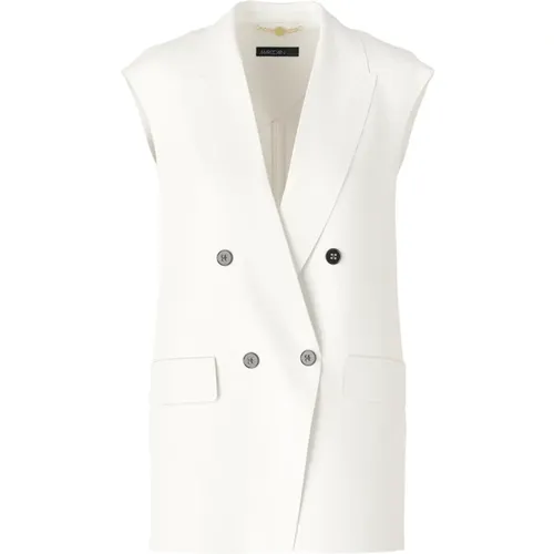 Double-Breasted Waistcoat with Revers , female, Sizes: M, S - Marc Cain - Modalova