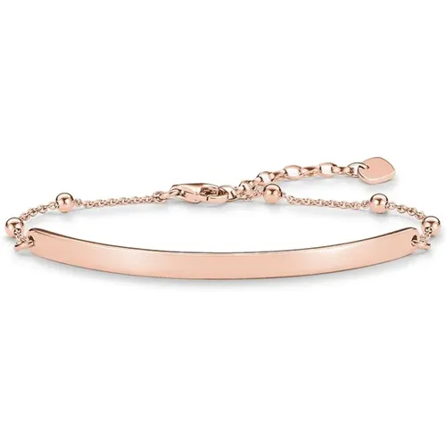 Sparkling Love Bridge Bracelet Dots Rosegold , female, Sizes: ONE SIZE - Thomas Sabo - Modalova