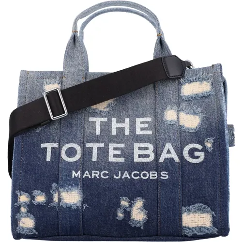 Zerissene Denim-Tasche , Damen, Größe: ONE Size - Marc Jacobs - Modalova