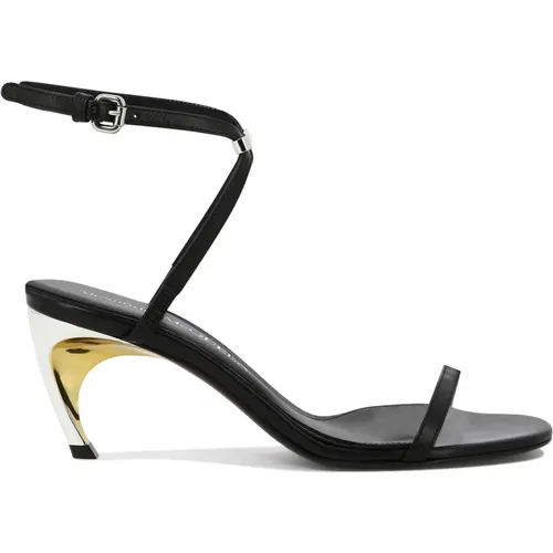 Armadillo Leder Sandalen , Damen, Größe: 38 EU - alexander mcqueen - Modalova