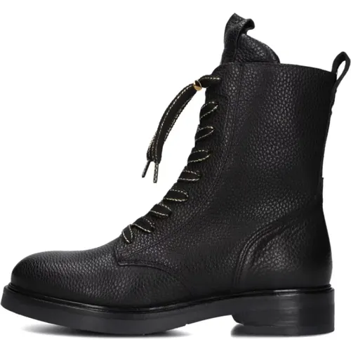 Schwarze Leder Schnürstiefel Juliette Abby - Via Vai - Modalova