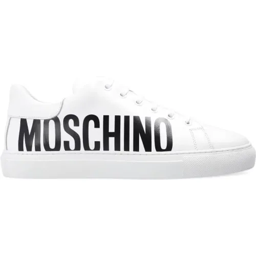 Sneakers mit Logo , Damen, Größe: 35 EU - Moschino - Modalova