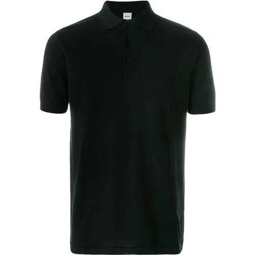 Schwarzes Polo-Shirt für Männer,Navy Polo Shirt für Männer,Weißes Polo-Shirt Erhöht Casual-Stil - Aspesi - Modalova