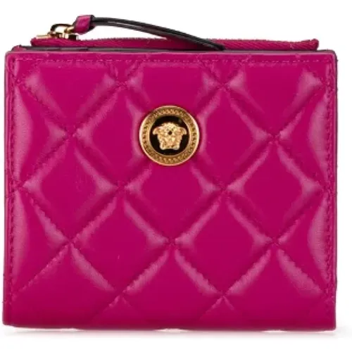 Pre-owned Leather wallets , female, Sizes: ONE SIZE - Versace Pre-owned - Modalova