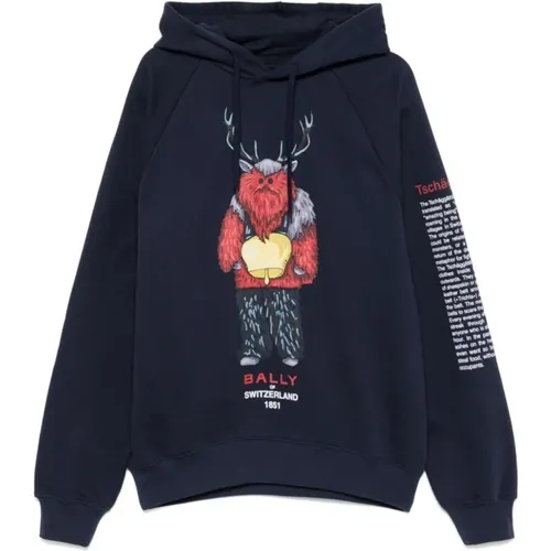 Waldmasken-Print Hoodie Bally - Bally - Modalova