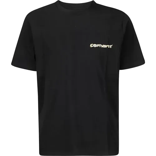 Logo Print Graphic T-Shirt , male, Sizes: L, XL - Carhartt WIP - Modalova