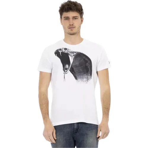 Action Weißes Baumwoll-T-Shirt - Trussardi - Modalova