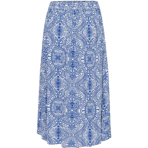 Elasticated Waist Woodblock Skirt , female, Sizes: 2XS - Part Two - Modalova
