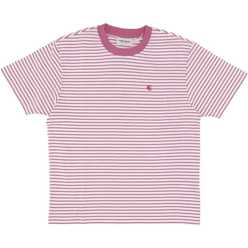 Striped Tee Coleen Soft Fit , female, Sizes: L, XS, M - Carhartt WIP - Modalova