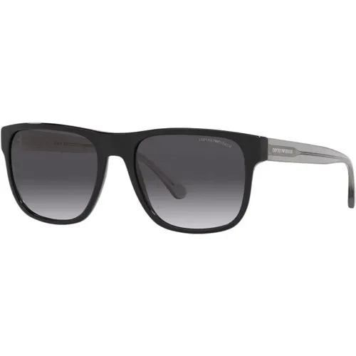 Gradient Gray Sunglasses 4163 Style , male, Sizes: 56 MM - Emporio Armani - Modalova