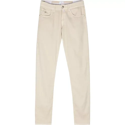 Linen/Cotton Trousers with Side Pockets , male, Sizes: W36, W38 - Tramarossa - Modalova