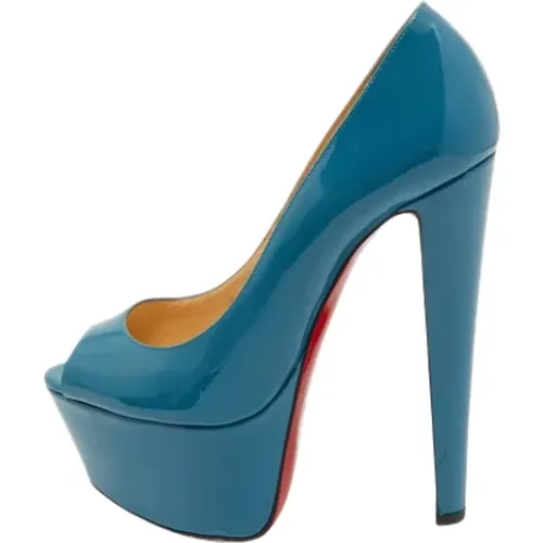 Pre-owned Leather heels , female, Sizes: 5 1/2 UK - Christian Louboutin Pre-owned - Modalova